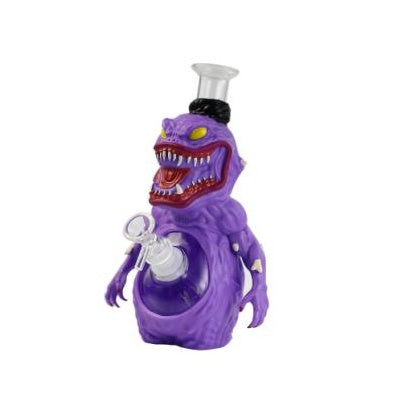 8.6" Mutated Eggplant Water Pipe | Glass + PVC