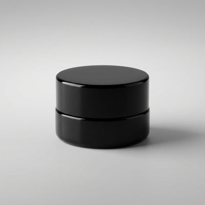 5ml UV Resistant Heavy Bottom Jar with Child Resistant Black Lids