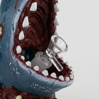 10.6" Zombie Shark Water Pipe | Glass + PVC