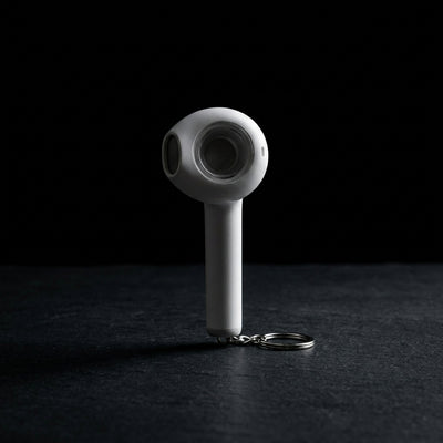Earphone hand pipe on dark slate surface - Oil Slick Pad