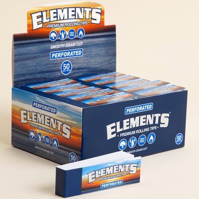 Elements Classic Perforated Rollup Tips 50bx, light background