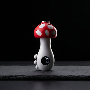 EMUSH 510 Mushroom Battery on dark slate surface - Oil Slick Pad
