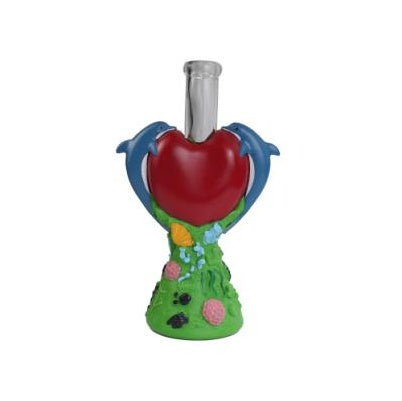 10.4" Dolphin Water Pipe | Glass + PVC