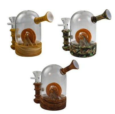 Waterwheel Water Pipe | Glass + Silicone