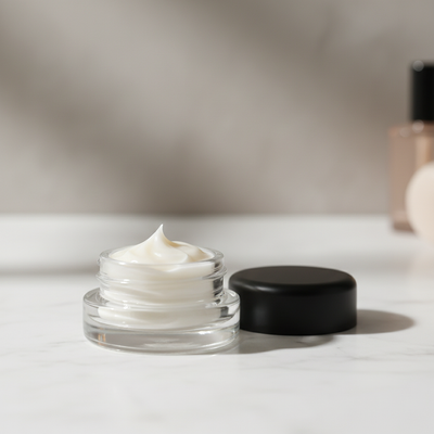 5ml Heavy Bottom Child Resistant Jar with Black Lids