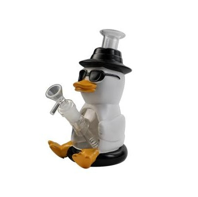 8" Sunglasses Duck Water Pipe | Glass + PVC