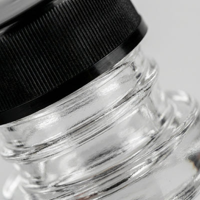 5ml Glass Jar- Heavy Bottom Child Resistant Jar with Black Lids