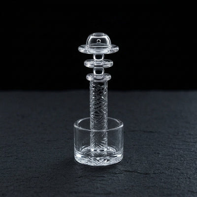 1.25″ 30MM QUARTZ CONTROL TOWER SOLID INSERT - lifestyle product photography