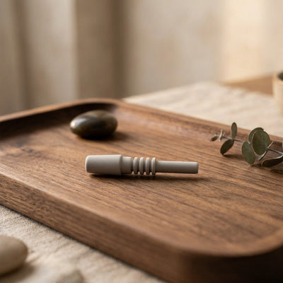 3″ 14mm Ceramic Nectar Tip - lifestyle product photography