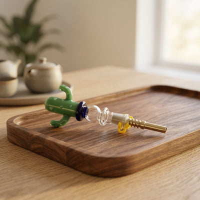 5″ Cactus Nectar Straw - lifestyle product photography
