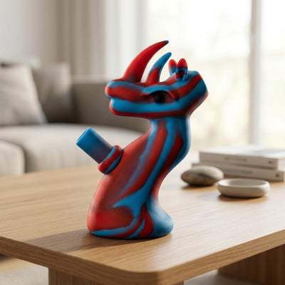 6″ Silicone Dragon Rig (one Off) - lifestyle product photography
