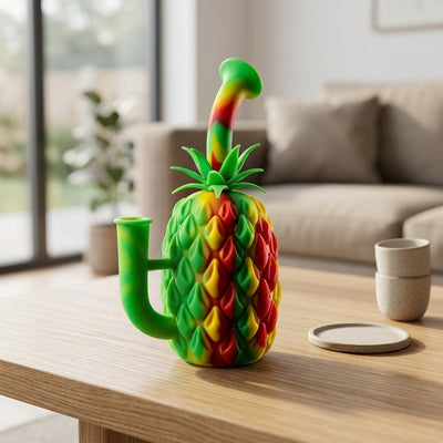 7″ Silicone Pineapple Rig - lifestyle product photography