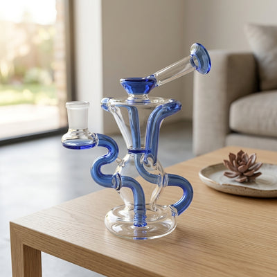 7.5″ Color Accent Double Uptake Recycler - lifestyle product photography