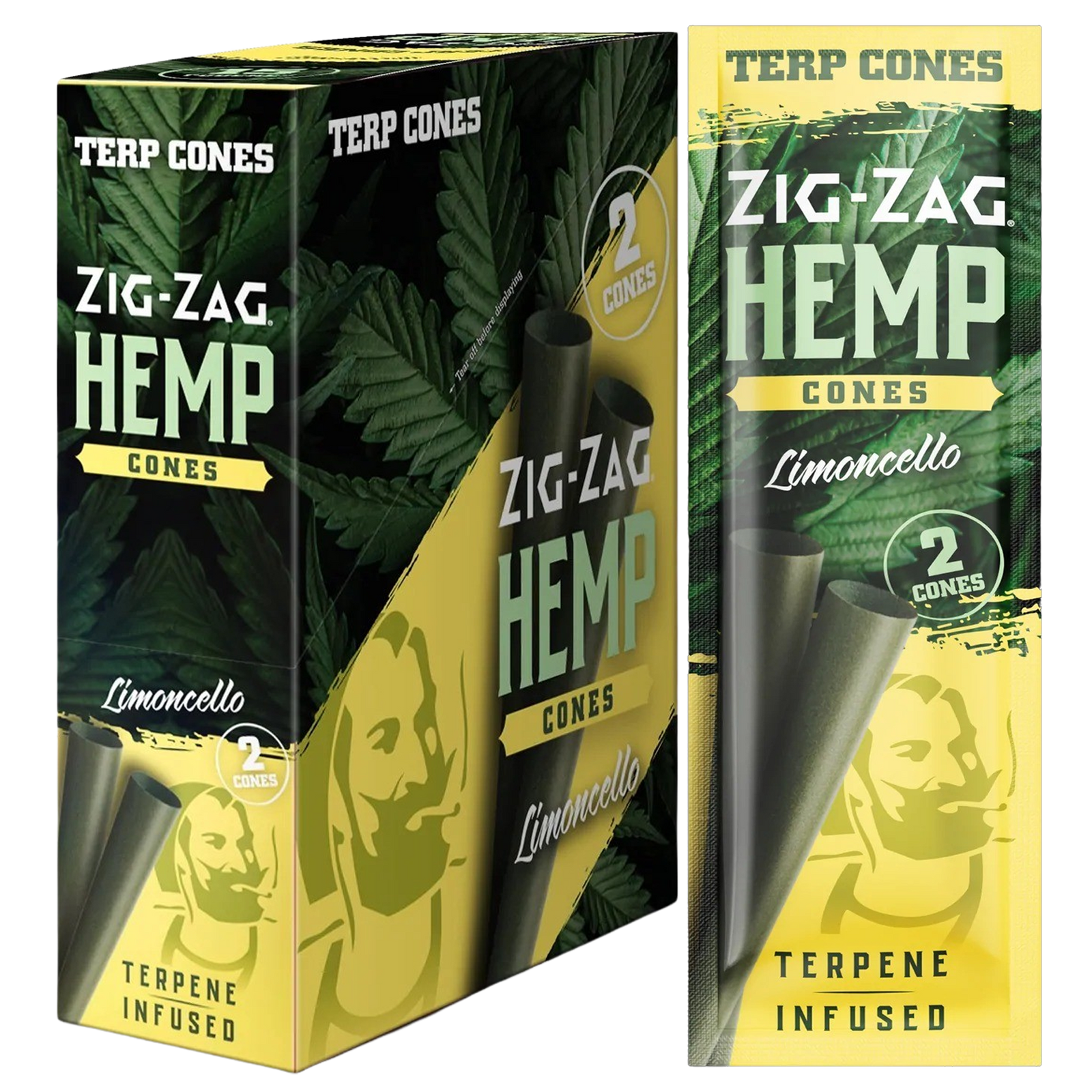 ZIG ZAG TERPENE INFUSED HEMP CONES CARTON – LIMONCELLO