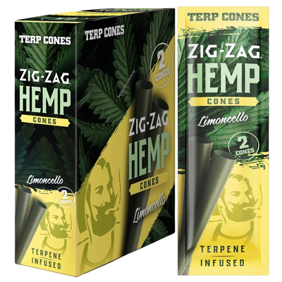 ZIG ZAG TERPENE INFUSED HEMP CONES CARTON – LIMONCELLO