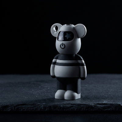 LOOKAH Bear 510 Battery Mod (500mAh) on dark slate surface - Oil Slick Pad