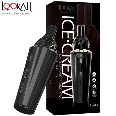 Lookah Ice Cream Dry Herb Vaporizer (950mah) - Black
