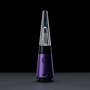 Lookah Unicorn Mini Electric DAB Rig (950mah) on dark slate surface - Oil Slick Pad
