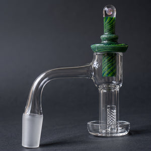 Monark Full Weld Terp Slurper Banger Set (14mm Male 90°, Cactus)