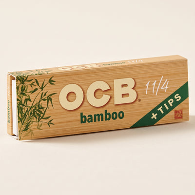 OCB Bamboo 1 ¼ Papers + Tips, light background