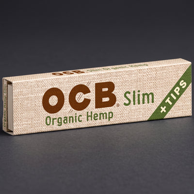 OCB Organic Hemp Slim Papers + Tips