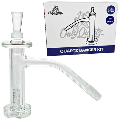 Only Quartz Tower Slurper Banger, 10mm male 45 degree, with box