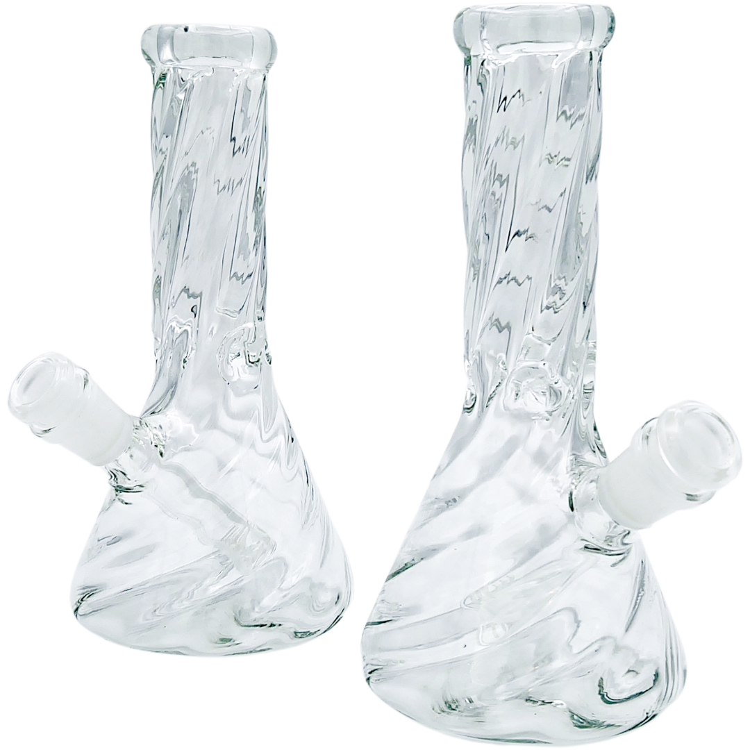 8” Clear Twisted Beaker