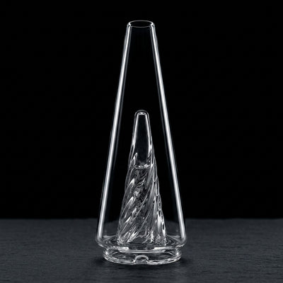 Puffco Peak Pro Glass 2.0 on dark slate surface - Oil Slick Pad