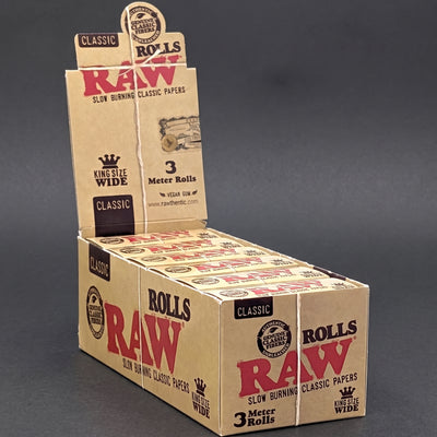 RAW Classic King Size 54mm Wide 3M Long Roll 12bx