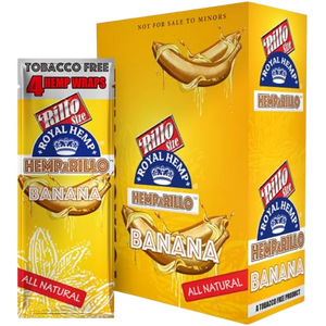 Royal Blunts Hemparillo all natural hemp wraps, Banana
