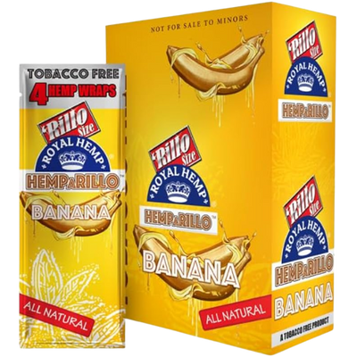 Royal Blunts Hemparillo all natural hemp wraps, Banana
