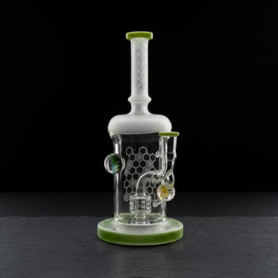 Sandblast Honeycomb Rig on dark slate surface - Oil Slick Pad