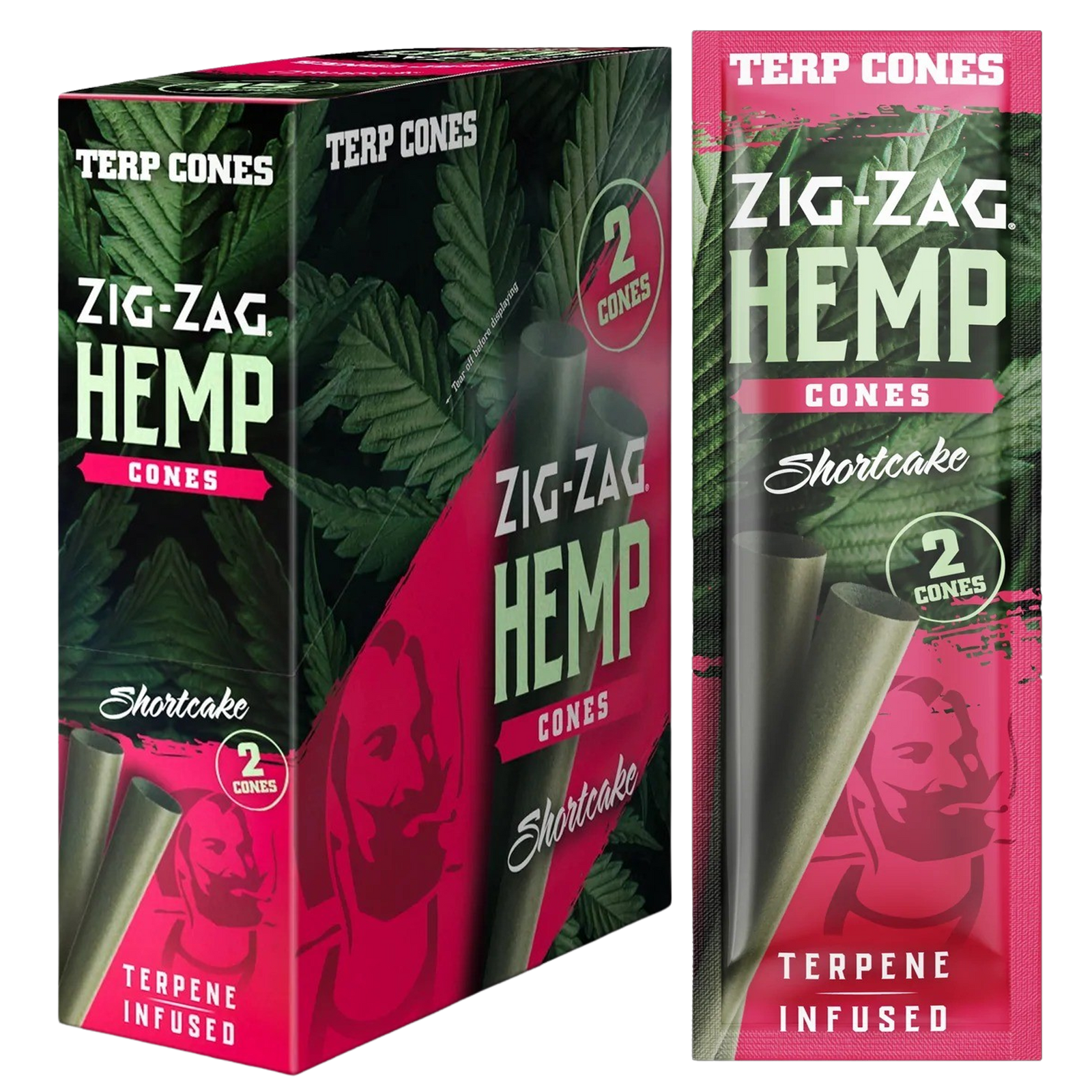 ZIG ZAG TERPENE INFUSED HEMP CONES CARTON – SHORTCAKE