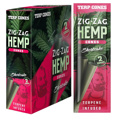 ZIG ZAG TERPENE INFUSED HEMP CONES CARTON – SHORTCAKE