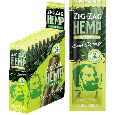 ZIG ZAG HEMP WRAPS NPP – SOUR SQUEEZE