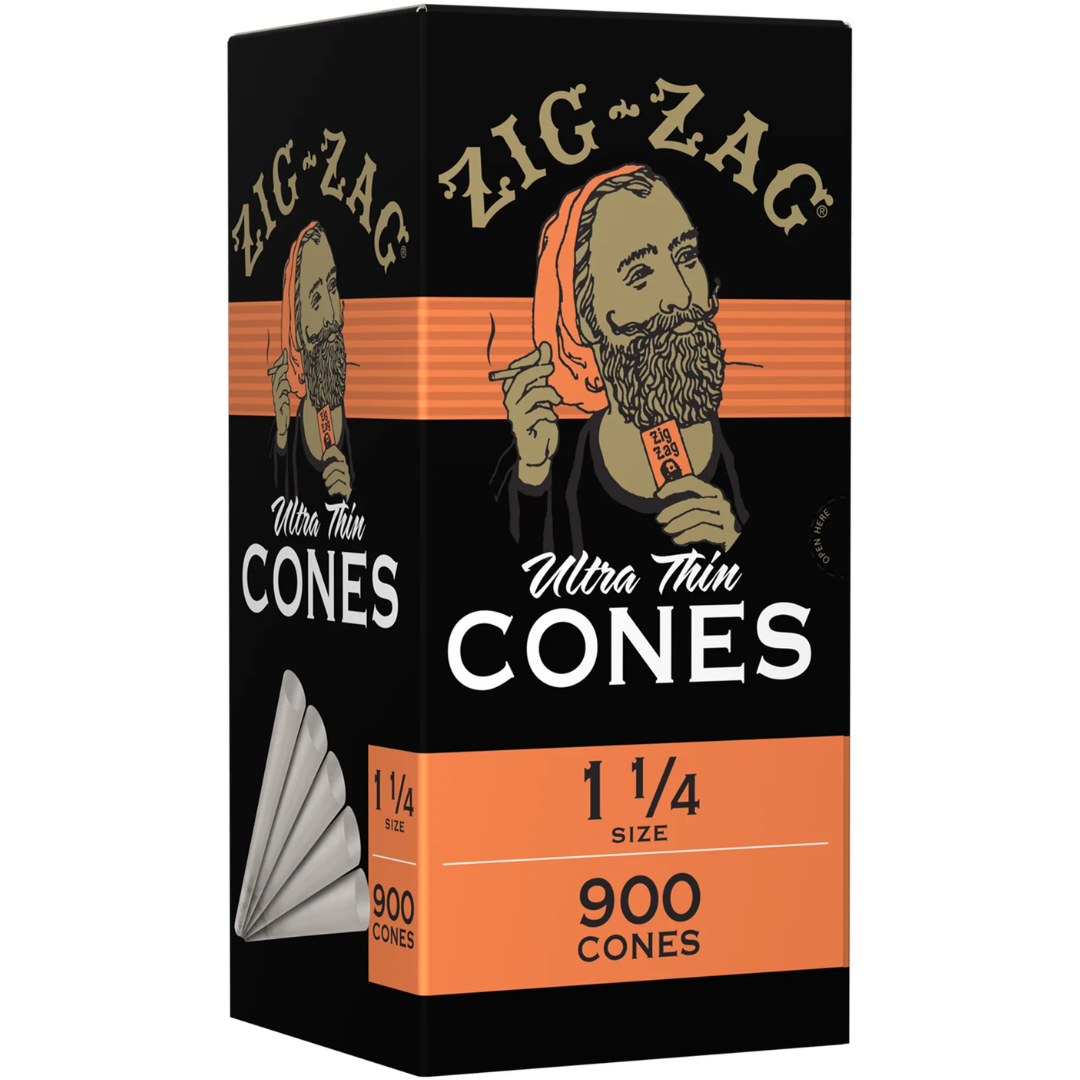 ZIG ZAG 1 ¼ BULK CONES – (900 CONE CARTON)