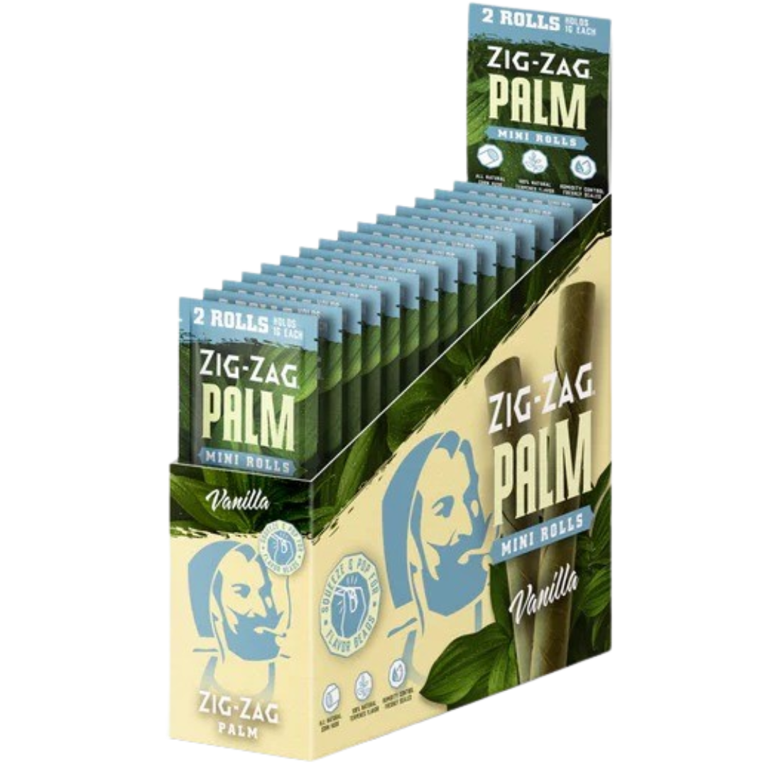 ZIG ZAG MINI PALM ROLLS CARTON 2PK – VANILLA