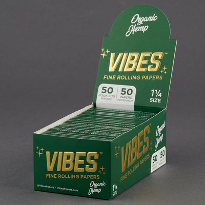 Vibes Organic Hemp Papers Box – 1.25″