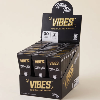 Vibes Ultra Thin Cones Box – King Size, light background