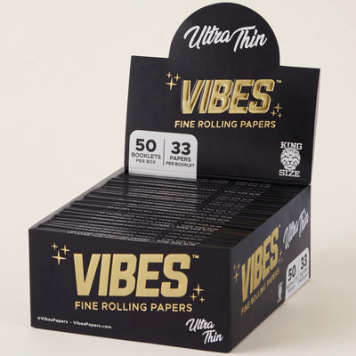 Vibes Ultra Thin Papers Box – King Size Slim, light background