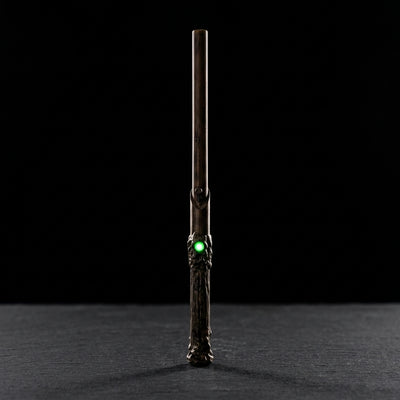 Wandjamin Cart Battery with LED Light & Slide to Hide Feature on dark slate surface - Oil Slick Pad