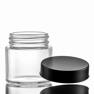 5ml Child Resistant Glass Jar with Black Lids - Oil Slick