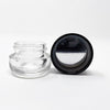 5ml Round Bottom Child Resistant Jar with Black Lids - Oil Slick