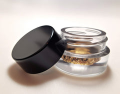 3oz Glass Jar with Black Child-Resistant Lid - Oil Slick