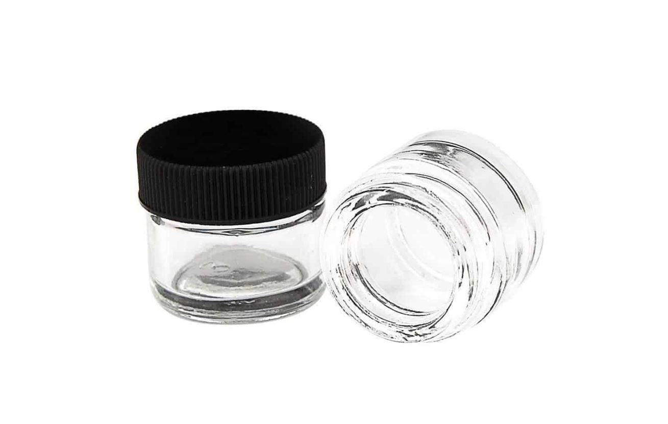5ml Screw Top Jar with Black Lids - Oil Slick