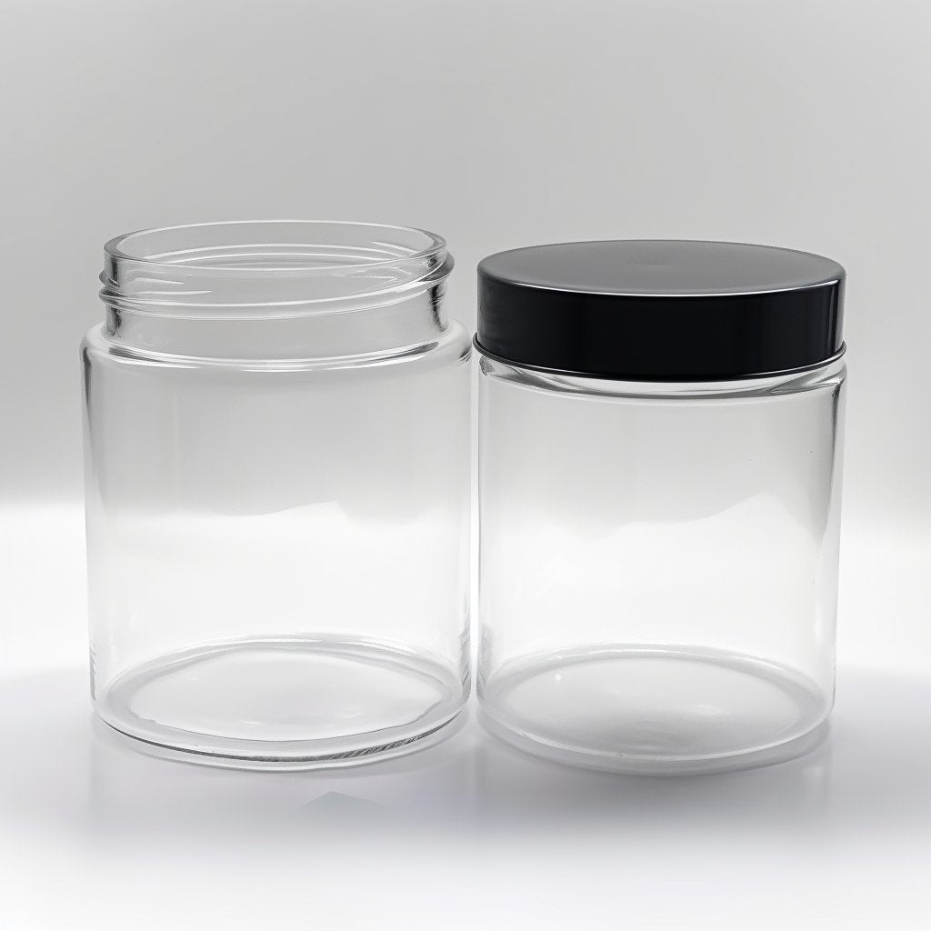 Glass Wax Containers Clear Wax Oil Concentrate Container Glass DAB Jar -  China Glass Jar, Wax Jar