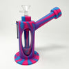 Percules Hybrid Silicone Glass Rig with tree perc - Oil Slick