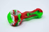 Silicone Lightweight Spoon Glass Bowl 4" - Oil Slick